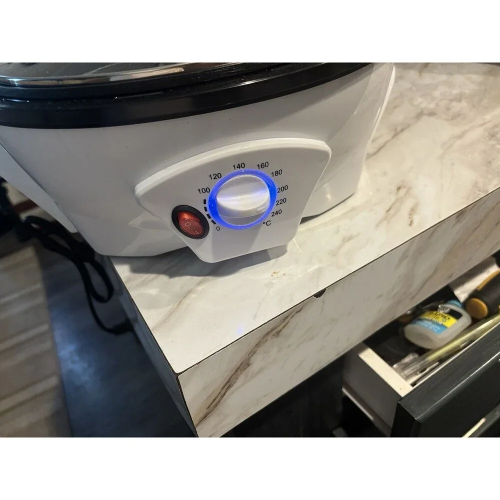 Electric Coffee Bean Roaster with Adjustable Temperature and Timer for Home Use